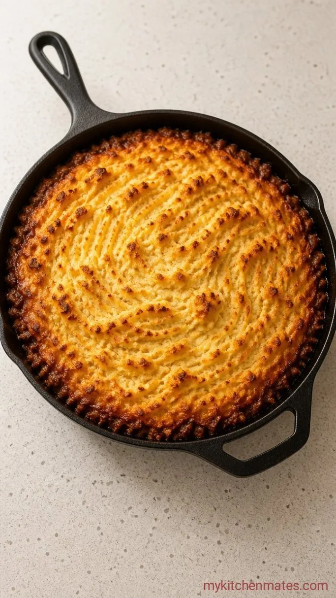 Hearty Vegan Shepherd’s Pie with Lentils and Mushrooms Step 5: Bake the Shepherd's Pie