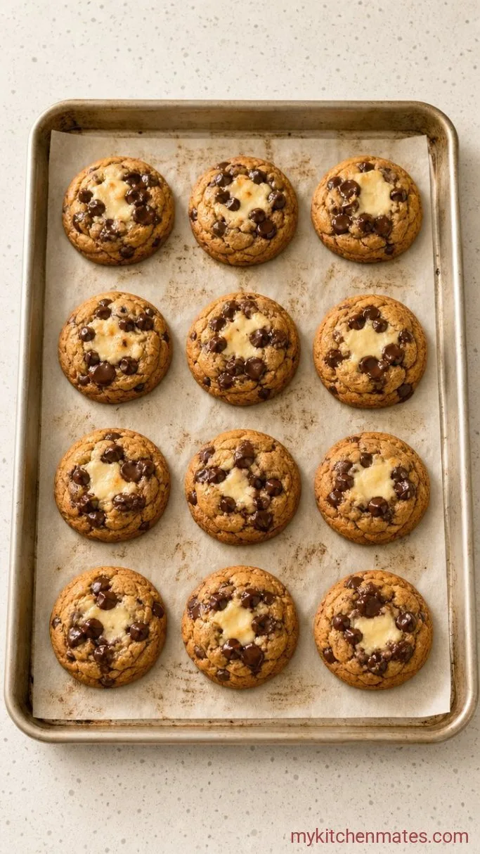 Gooey Cheesecake Stuffed Cookies Step 5: Bake Until Golden