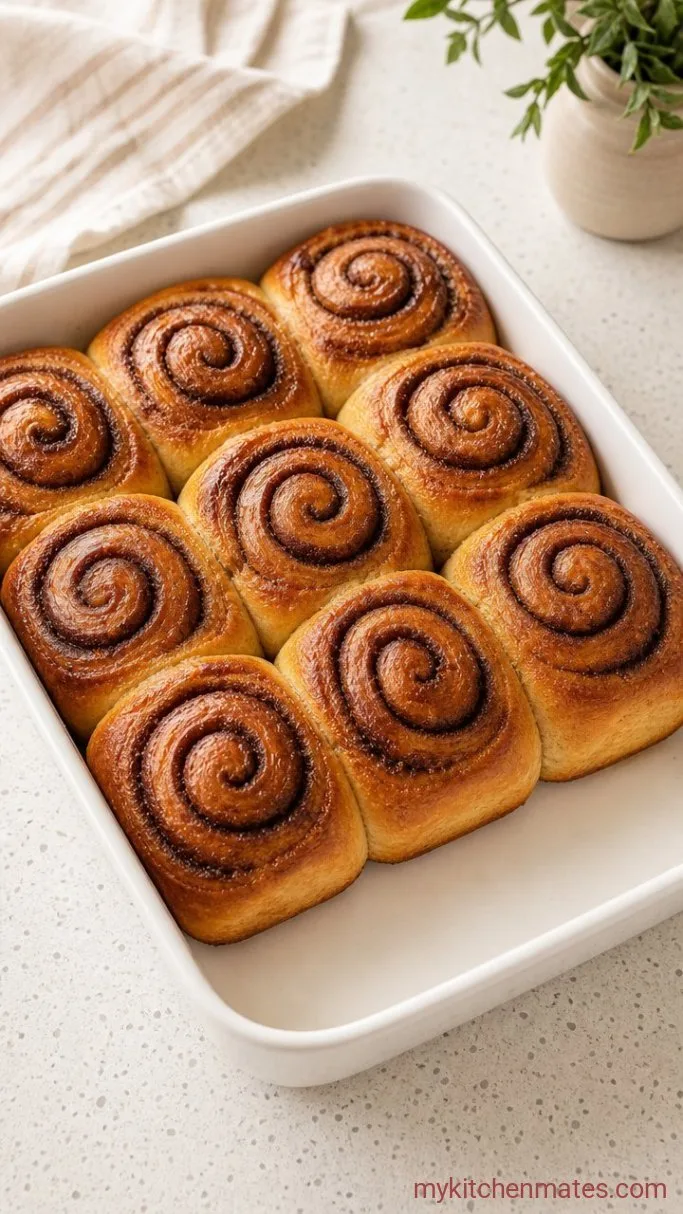 Quick High-Protein Cottage Cheese Cinnamon Rolls Step 5: Bake Until Golden