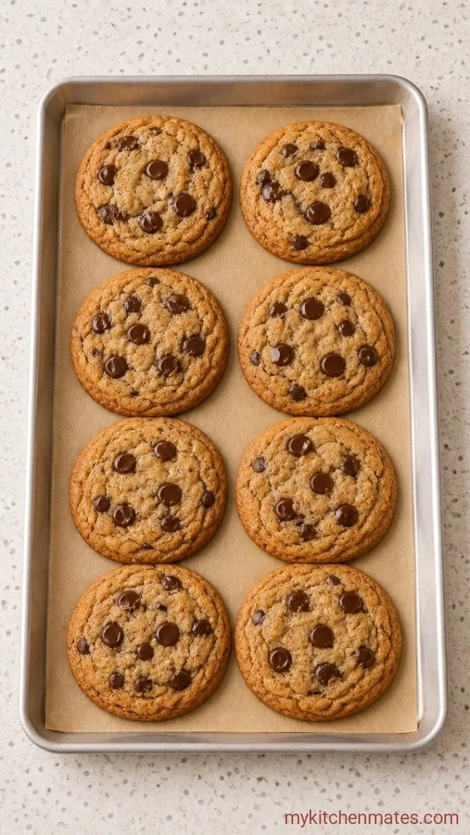 Thick and Chewy Bakery Style Chocolate Chip Cookies Step 5: Bake Until Golden