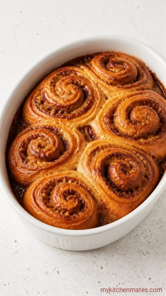 Fluffy Sourdough Cinnamon Rolls (Overnight Option) Step 5: Bake Until Golden