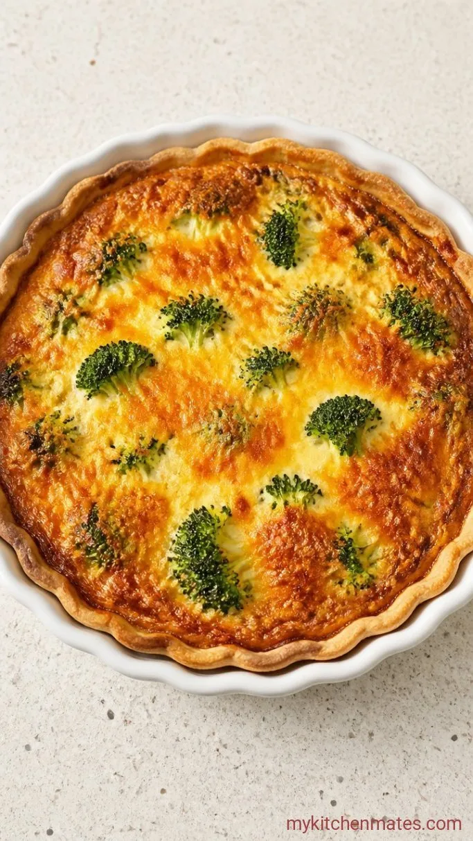 Broccoli Quiche with a Flaky Crust (No Soggy Bottom) Step 5: Bake Until Set