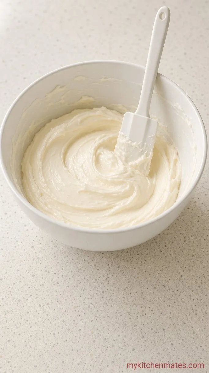 Italian Cream Cake with Toasted Pecans and Cream Cheese Frosting Step 5: Beat the Frosting