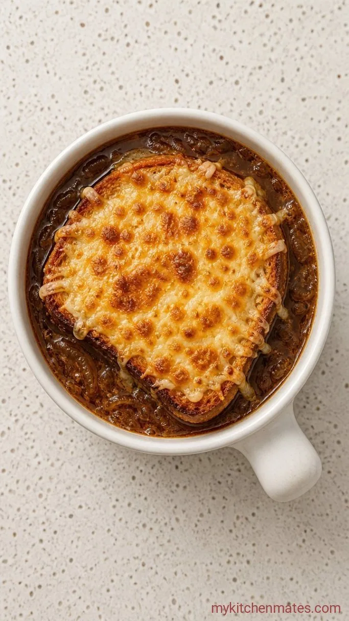 Rich Gluten Free French Onion Soup Step 5: Broil and Serve