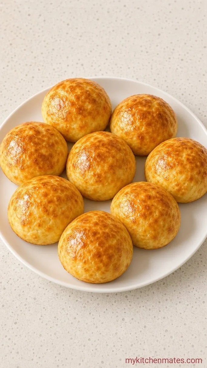 4-Ingredient High-Protein Cottage Cheese Buns (No Yeast) Step 5: Brush with Butter and Serve