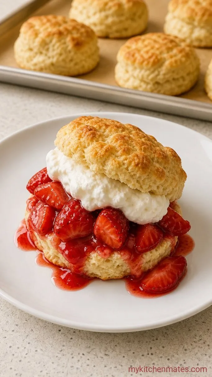 Fluffy Vegan Strawberry Shortcake with Coconut Whipped Cream Step 5: Build the Shortcakes