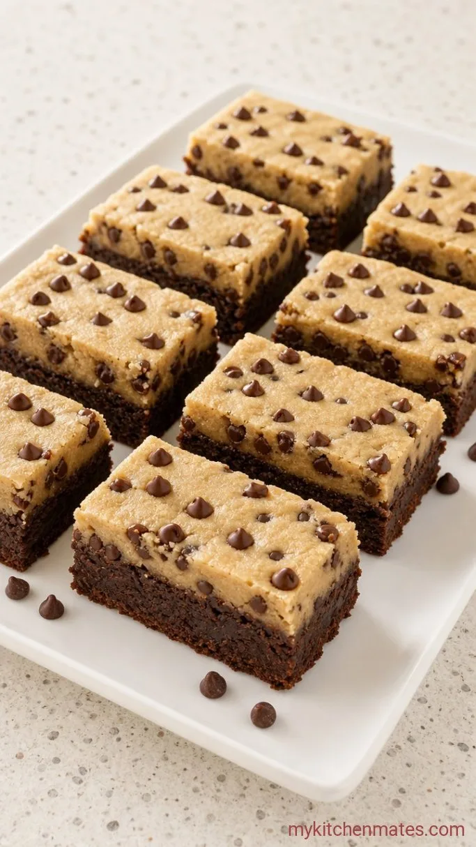 Fudgy Cookie Dough Brownies Step 5: Chill and Slice the Bars