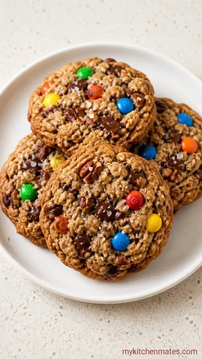 Chewy Oatmeal Monster Cookies (30 Minutes, No Chilling) Step 5: Cool and Add a Flaky Salt Finish