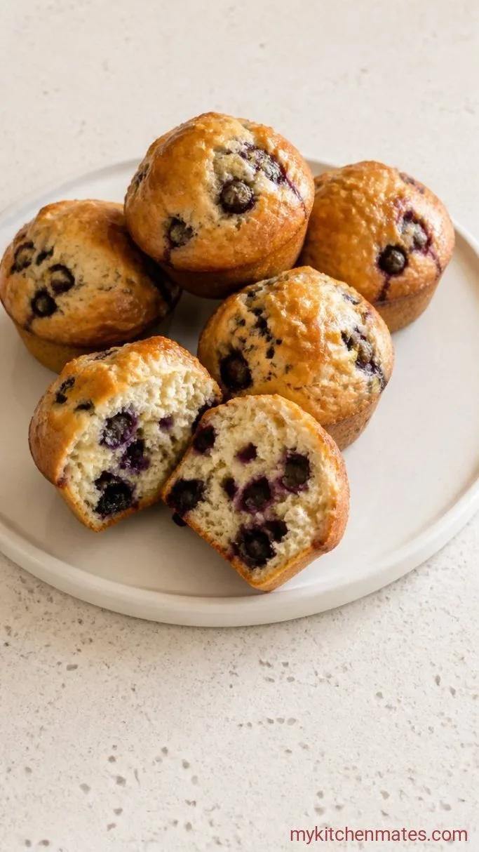 Sourdough Blueberry Muffins with a Soft, Tender Crumb Step 5: Cool and Serve Warm