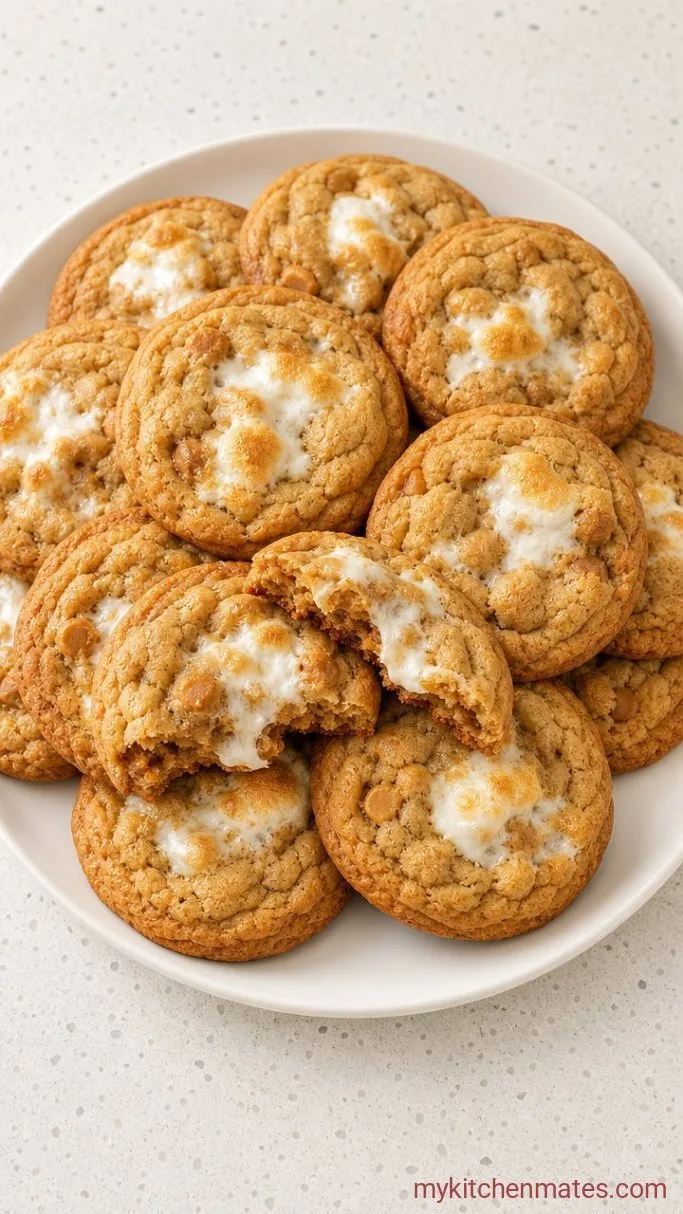 Soft and Gooey Peanut Butter Marshmallow Cookies Step 5: Cool and Serve