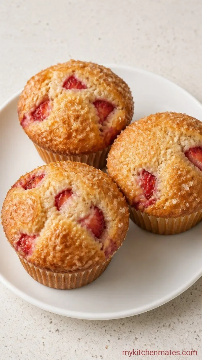 Bakery-Style Strawberry Muffins Step 5: Cool and Serve