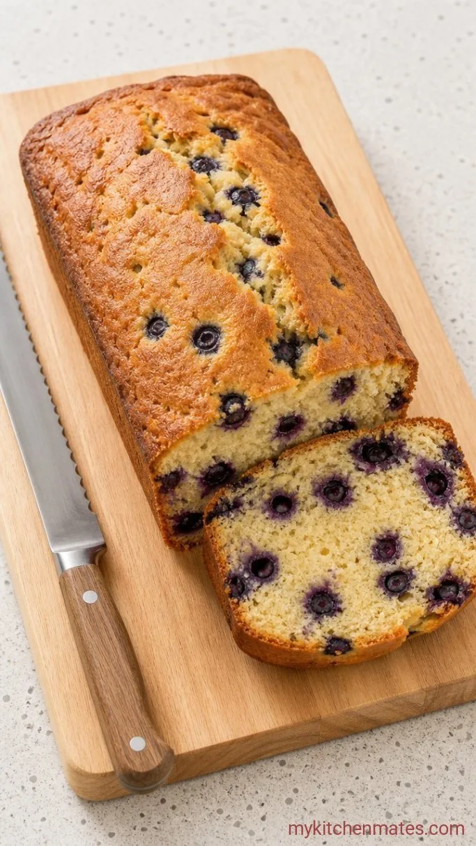 Quick Blueberry Muffin Bread (One Bowl, No Mixer) Step 5: Cool and Slice the Bread