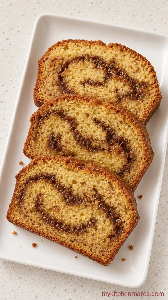 Moist Banana Bread Cake with Cinnamon Swirl Step 5: Cool and Slice the Cake