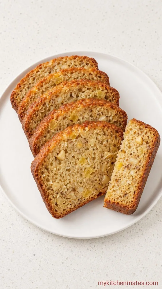 Moist Hawaiian Banana Bread with Pineapple and Coconut Step 5: Cool and Slice the Loaf