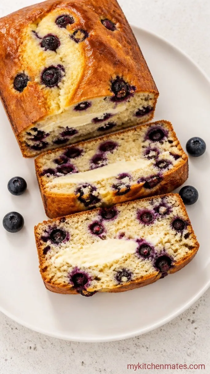 Moist Blueberry Cream Cheese Loaf Step 5: Cool and Slice the Loaf