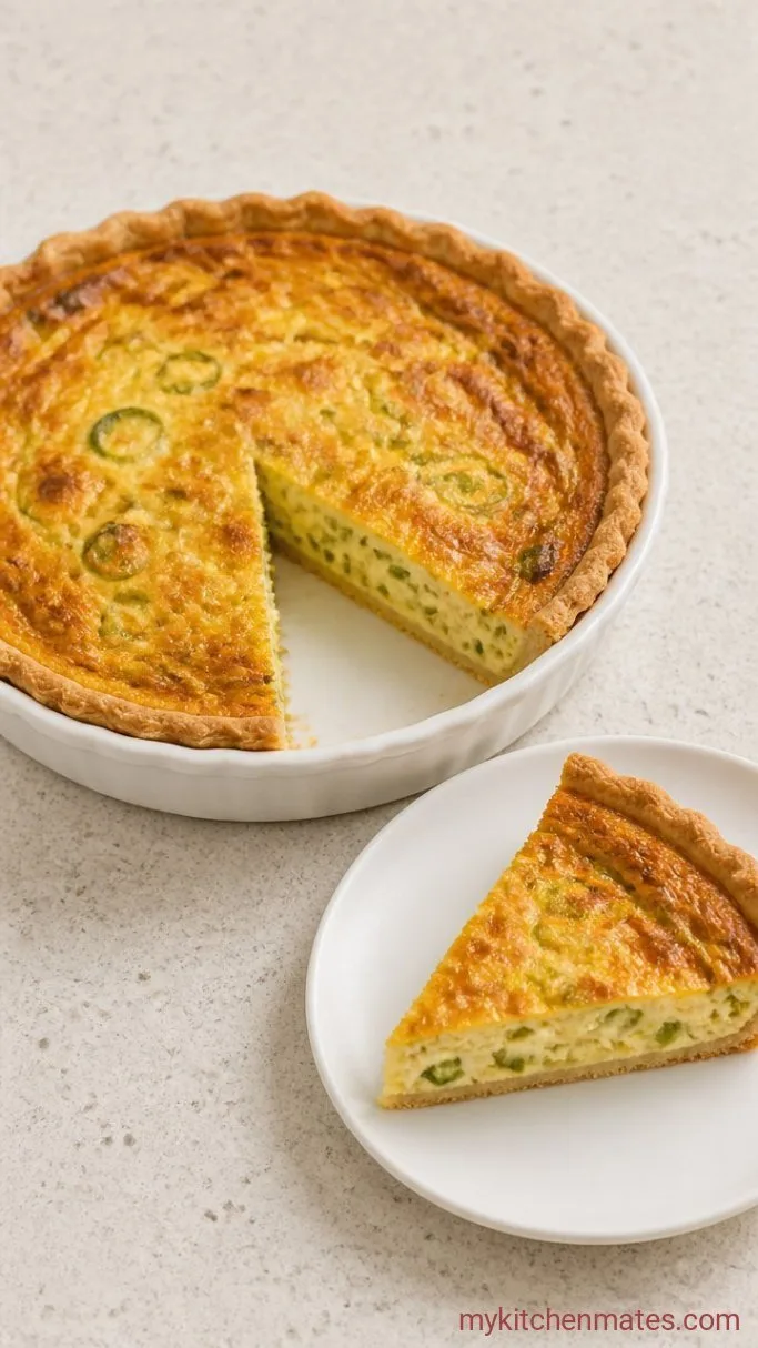 No-Fuss Leek and Gruyère Quiche Step 5: Cool and Slice the Quiche