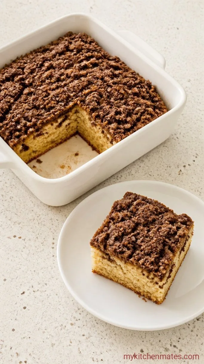 Easy Bisquick Coffee Cake with Cinnamon Streusel Step 5: Cool and Slice