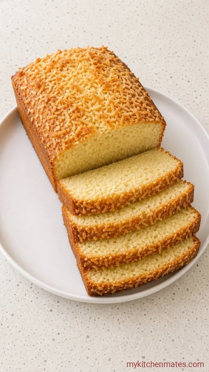 Toasted Coconut Pound Cake Step 5: Cool and Slice