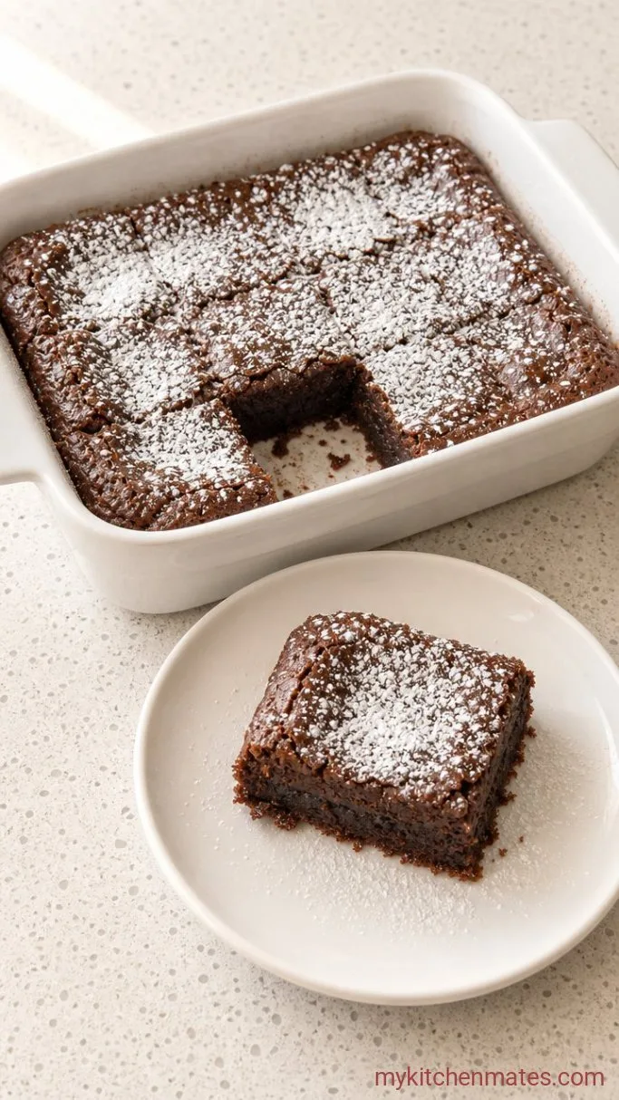Chocolate Gooey Butter Cake Step 5: Cool and Slice
