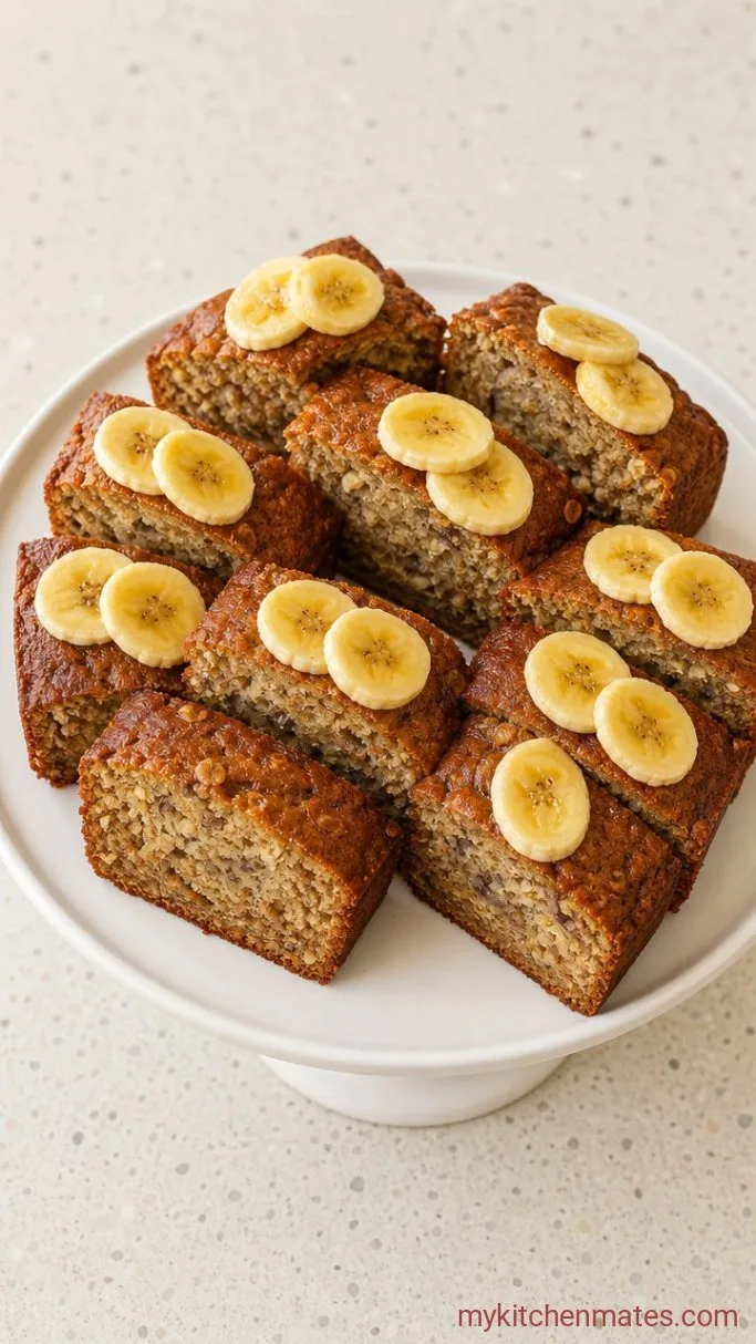 Banana Oat Cake (Made with Whole Oats, No Flour) Step 5: Cool and Slice