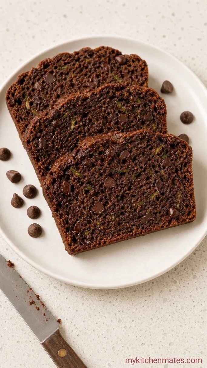 Rich and Moist Healthy Chocolate Zucchini Bread Step 5: Cool and Slice