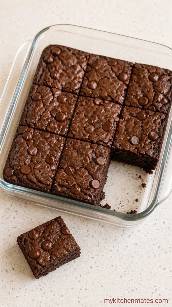 Fudgy Vegan Sweet Potato Brownies Step 5: Cool and Slice