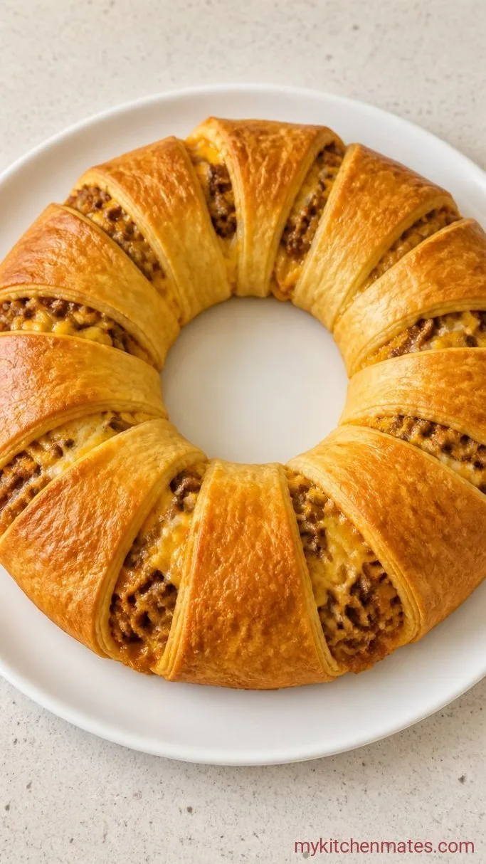 Easy Taco Ring with Crescent Rolls Step 5: Cool and Transfer
