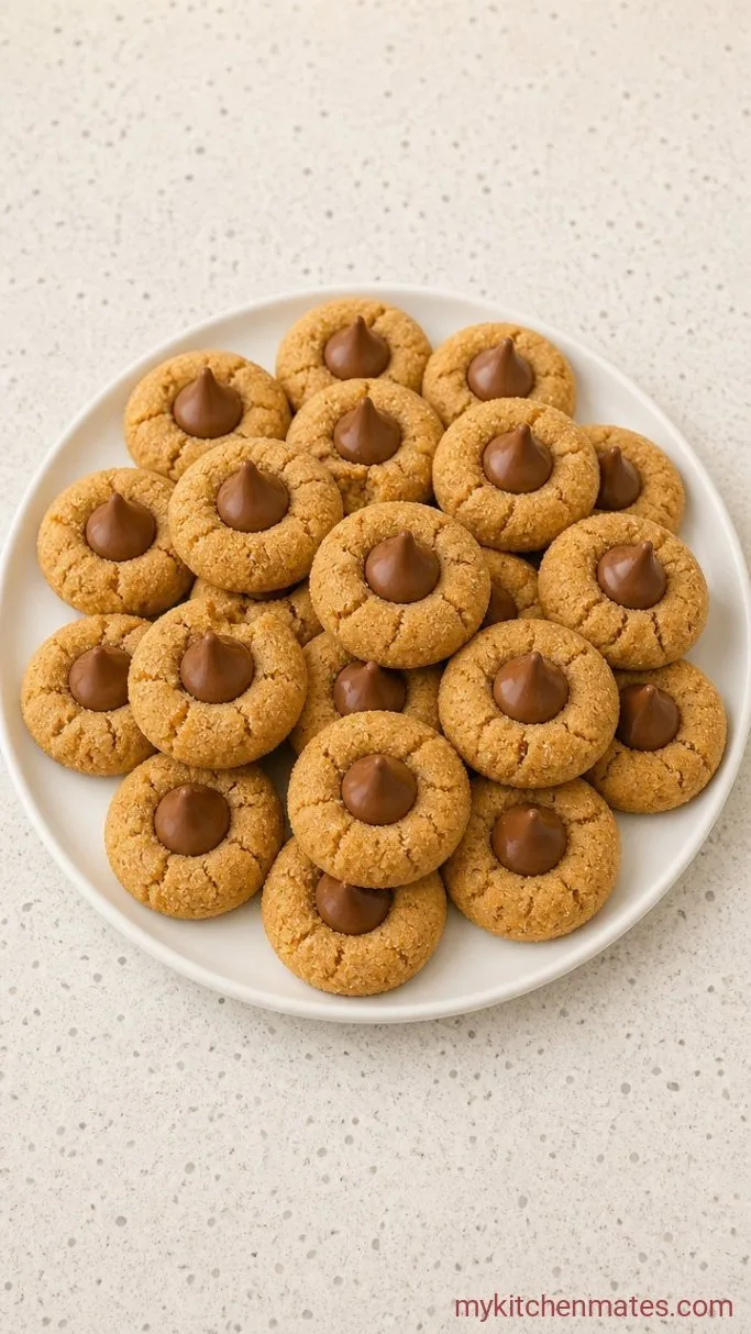 Soft & Chewy Gluten Free Peanut Butter Blossoms Step 5: Cool Completely and Serve