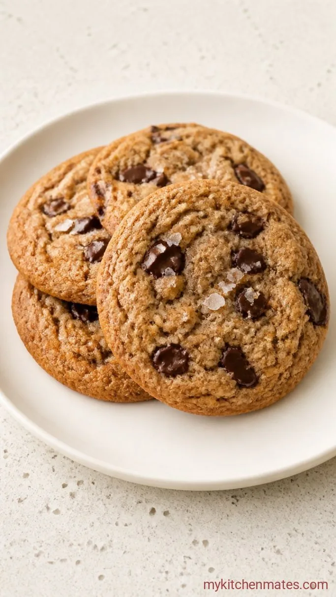 Soft & Chewy Whole Wheat Chocolate Chip Cookies Step 5: Cool, Salt, and Serve