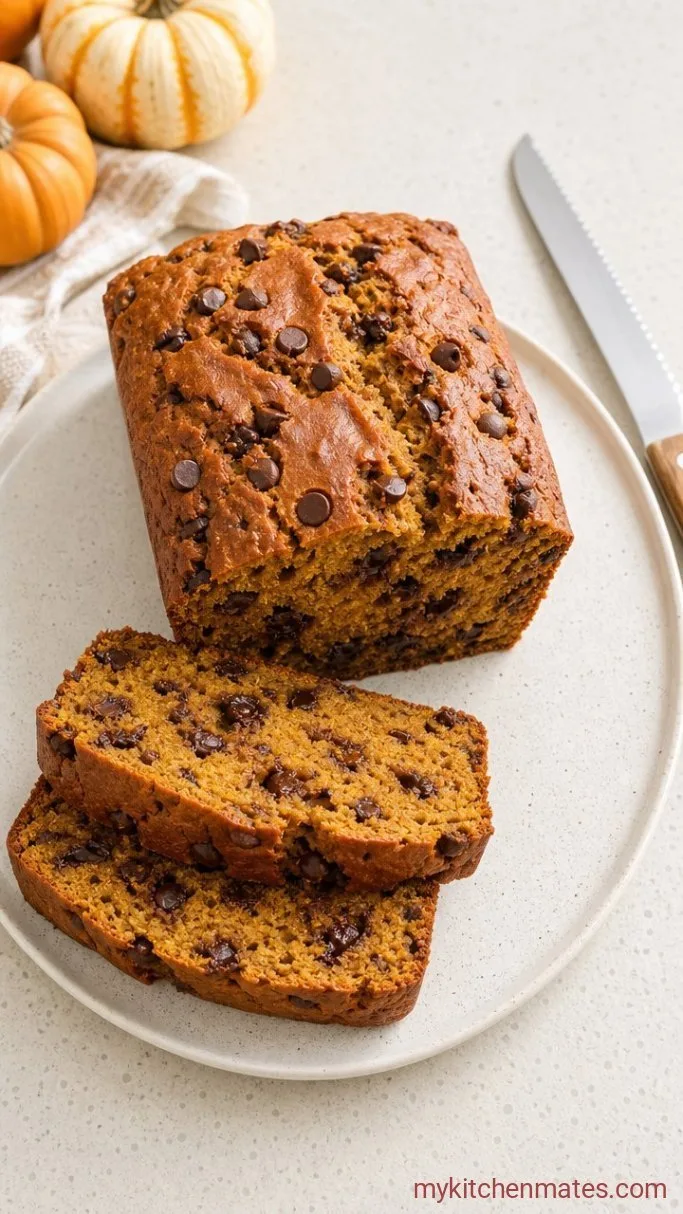 Moist Pumpkin Chocolate Chip Bread (One Bowl) Step 5: Cool, Slice, and Serve