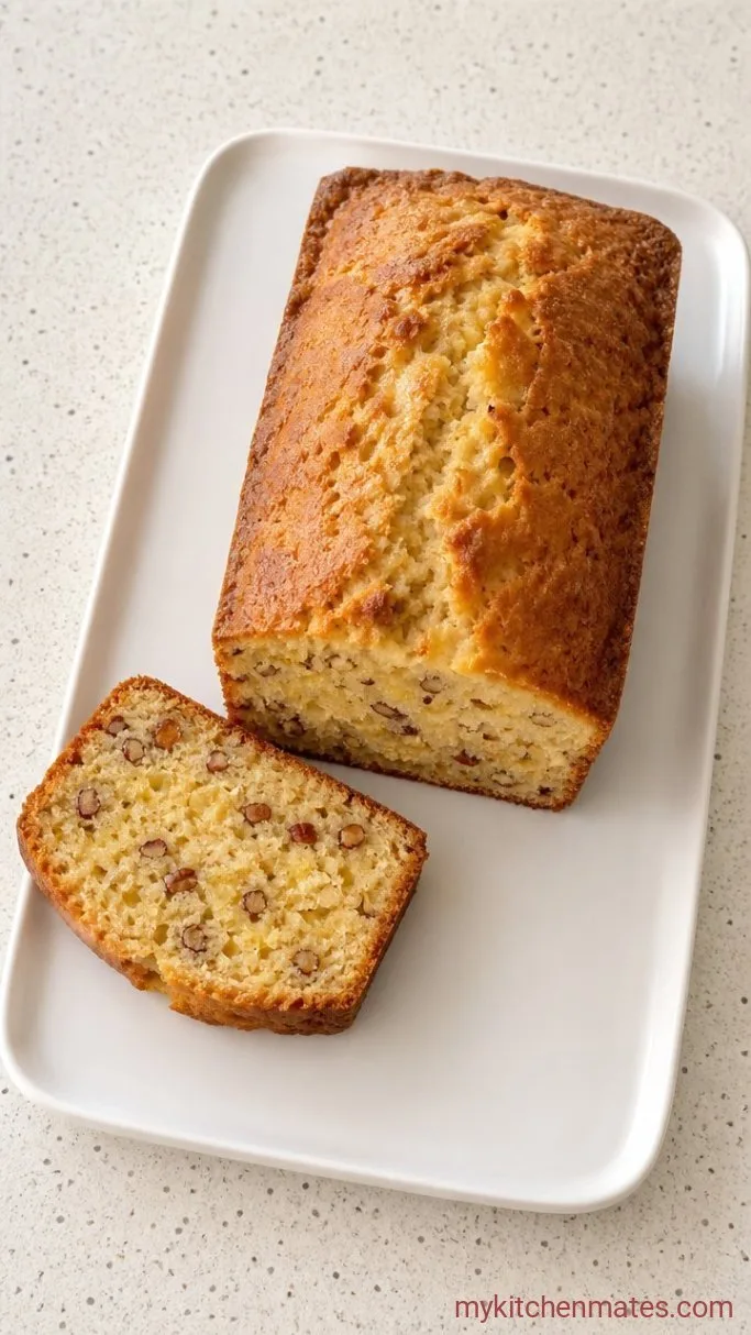 Pineapple Pecan Cream Cheese Pound Cake Step 5: Cool the Cake and Slice