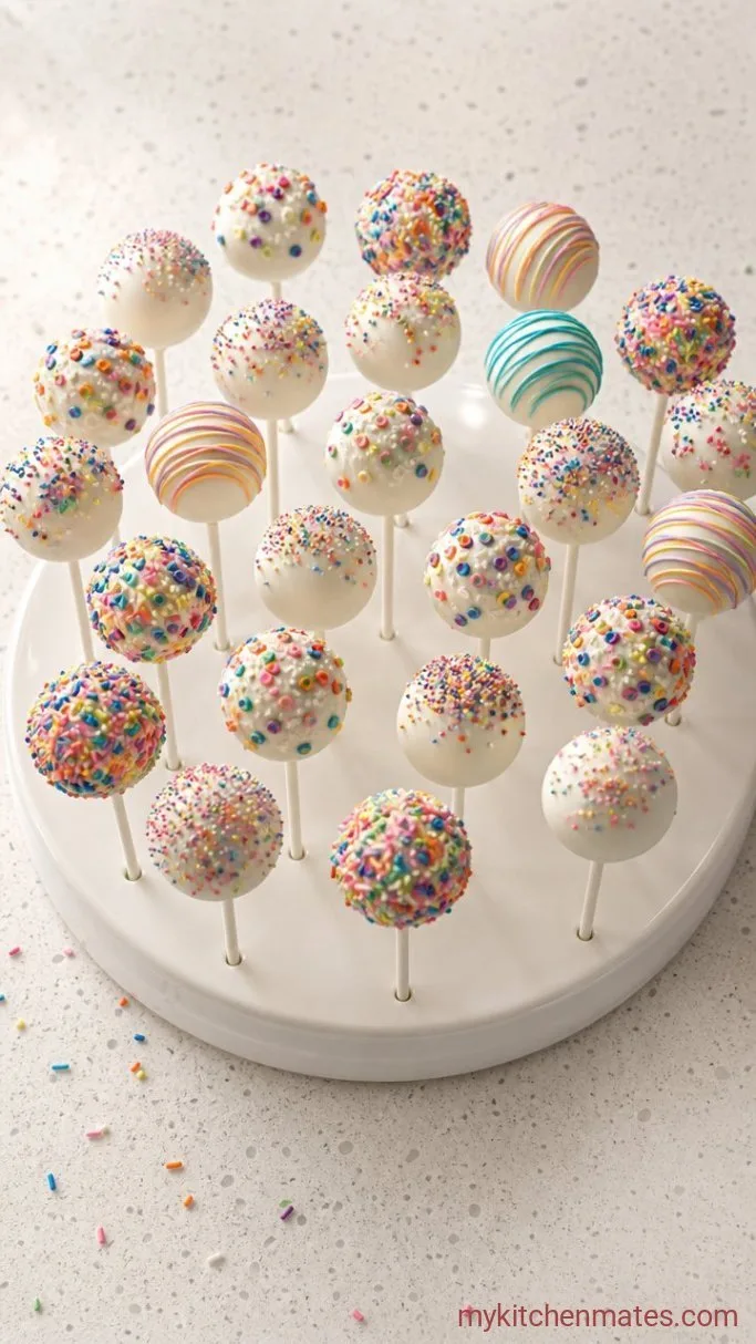 Homemade Vanilla Cake Pops (From Scratch) Step 5: Decorate and Serve the Pops