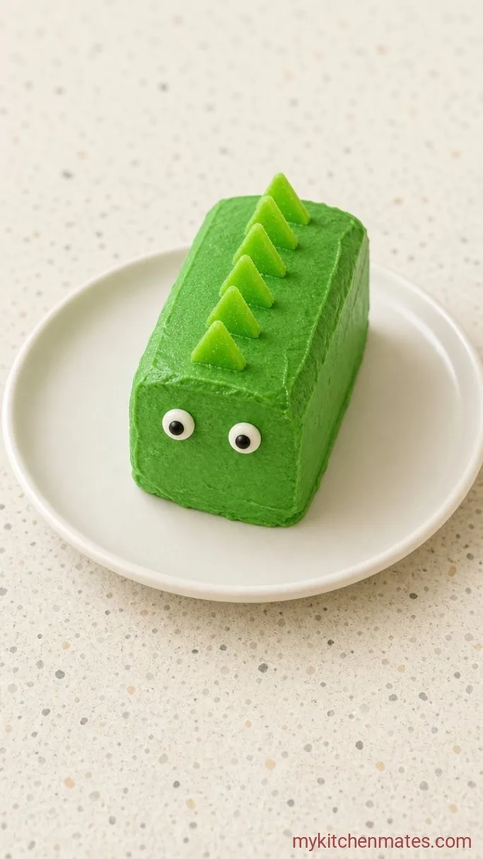 Adorable 4-Inch Dinosaur Bento Cake (No Special Pan Needed) Step 5: Decorate the Dinosaur