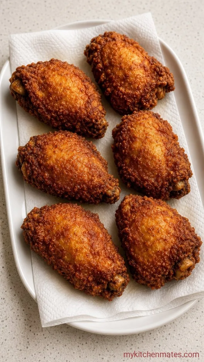 Crispy Buttermilk Fried Chicken Step 5: Drain and Serve