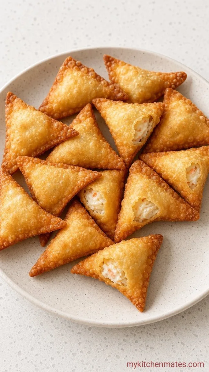Crispy Gluten-Free Crab Rangoon Step 5: Drain and Serve