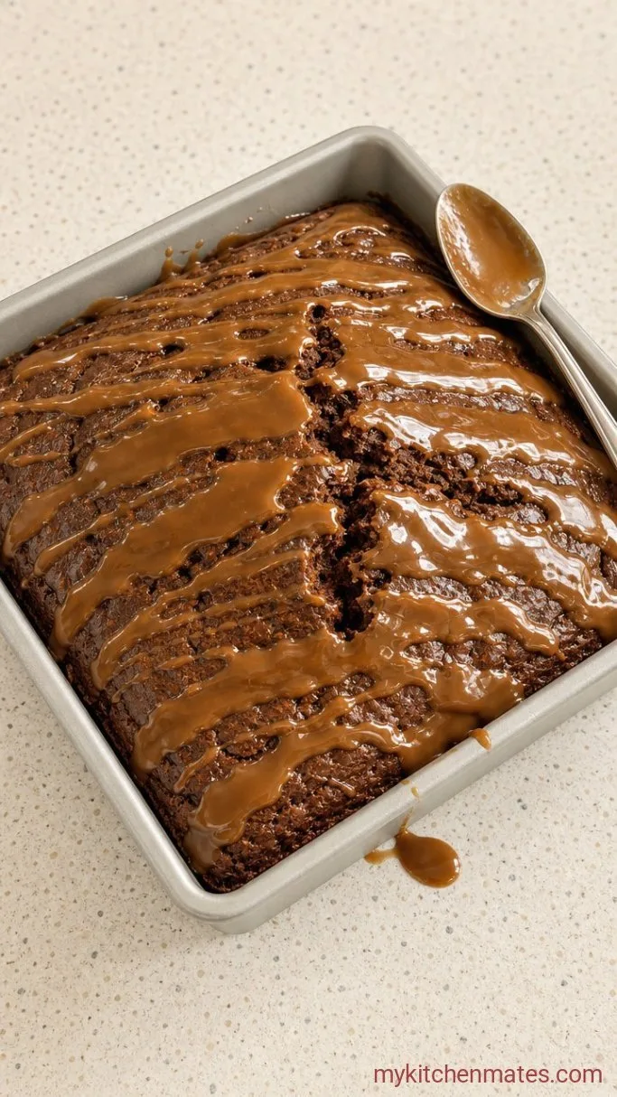 One-Bowl Chocolate Coffee Cake Step 5: Drizzle the Coffee Glaze