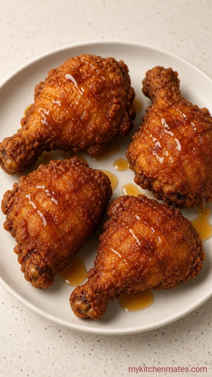 Crispy Spicy Fried Chicken (No Deep Fryer Needed) Step 5: Drizzle with Hot Honey and Serve