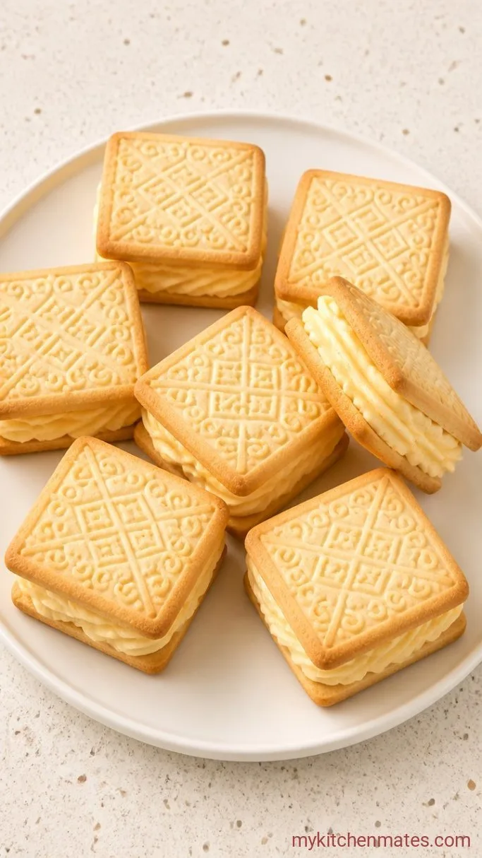 Homemade Custard Cream Biscuits Step 5: Fill and Sandwich the Biscuits