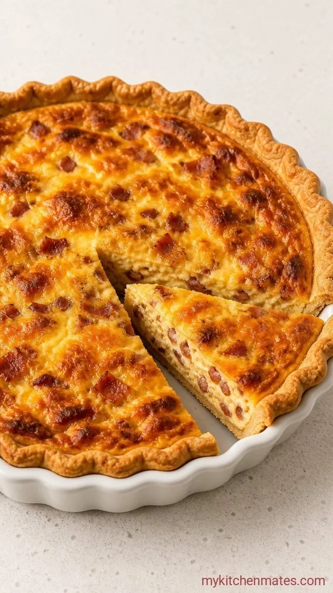 Step 5: Fill, Bake, and Slice the Quiche