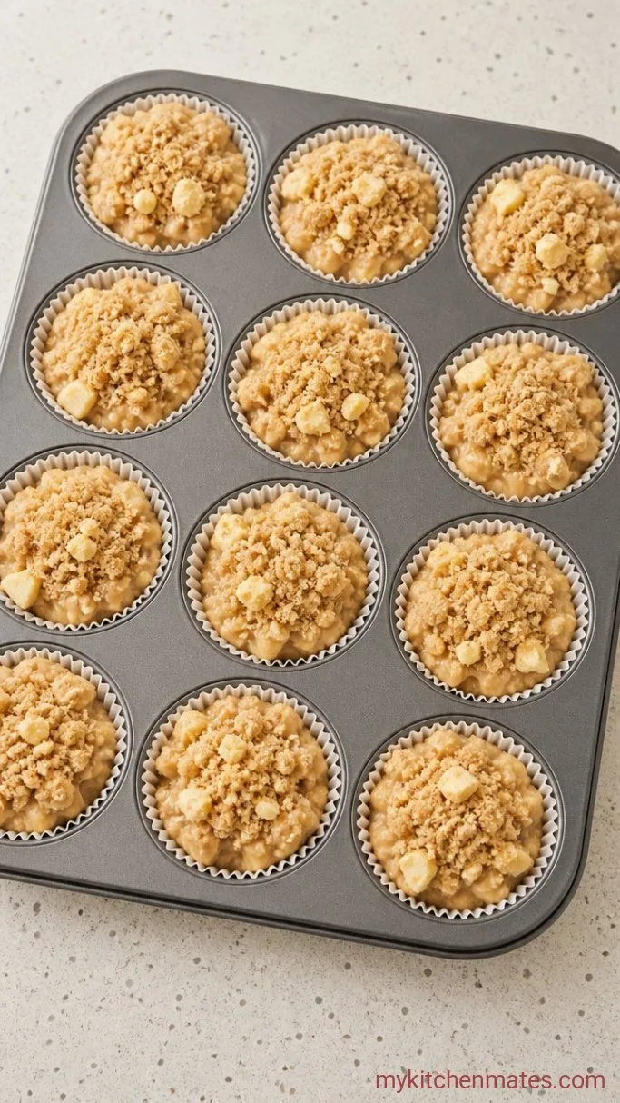 Step 5: Fill the Muffin Cups and Top