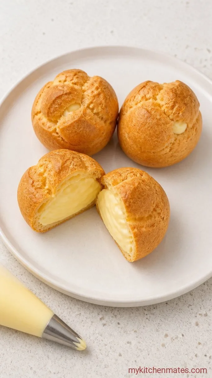 Step 5: Fill the Puffs with Custard