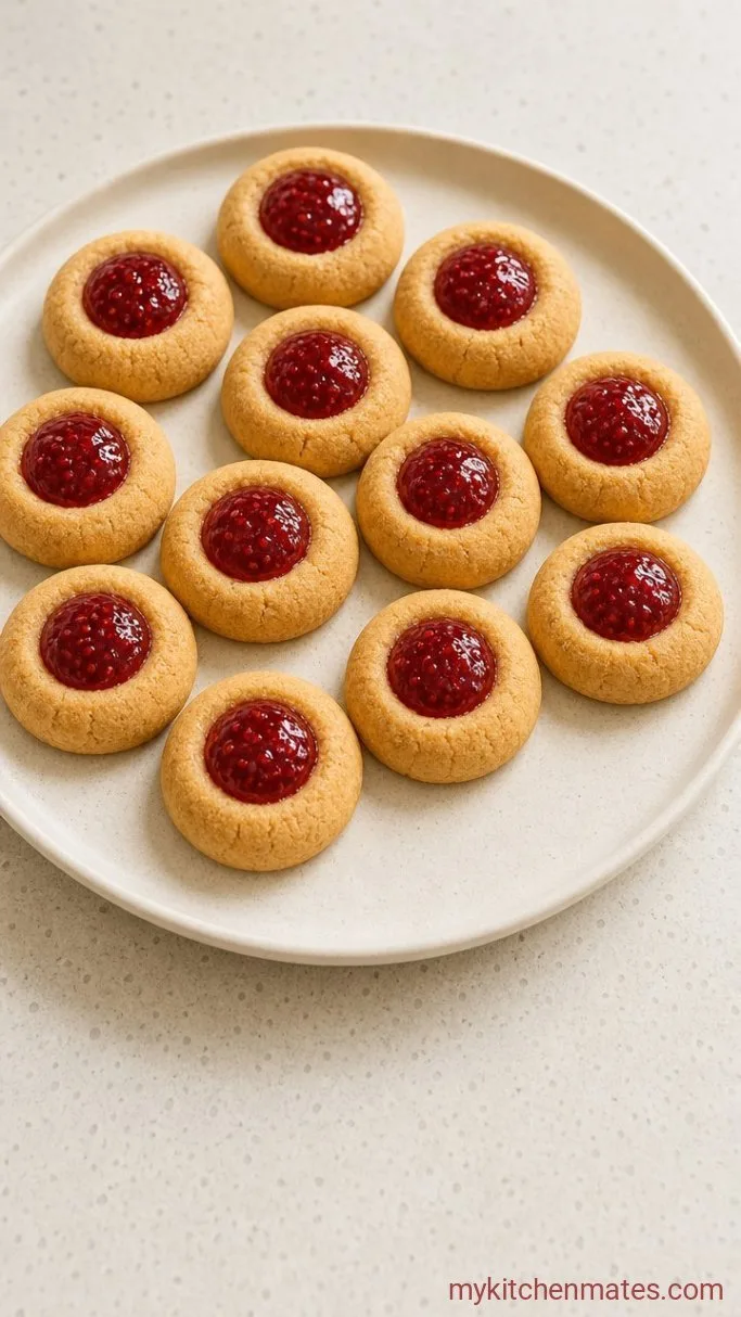 Buttery Gluten Free Thumbprint Cookies Step 5: Fill with Jam