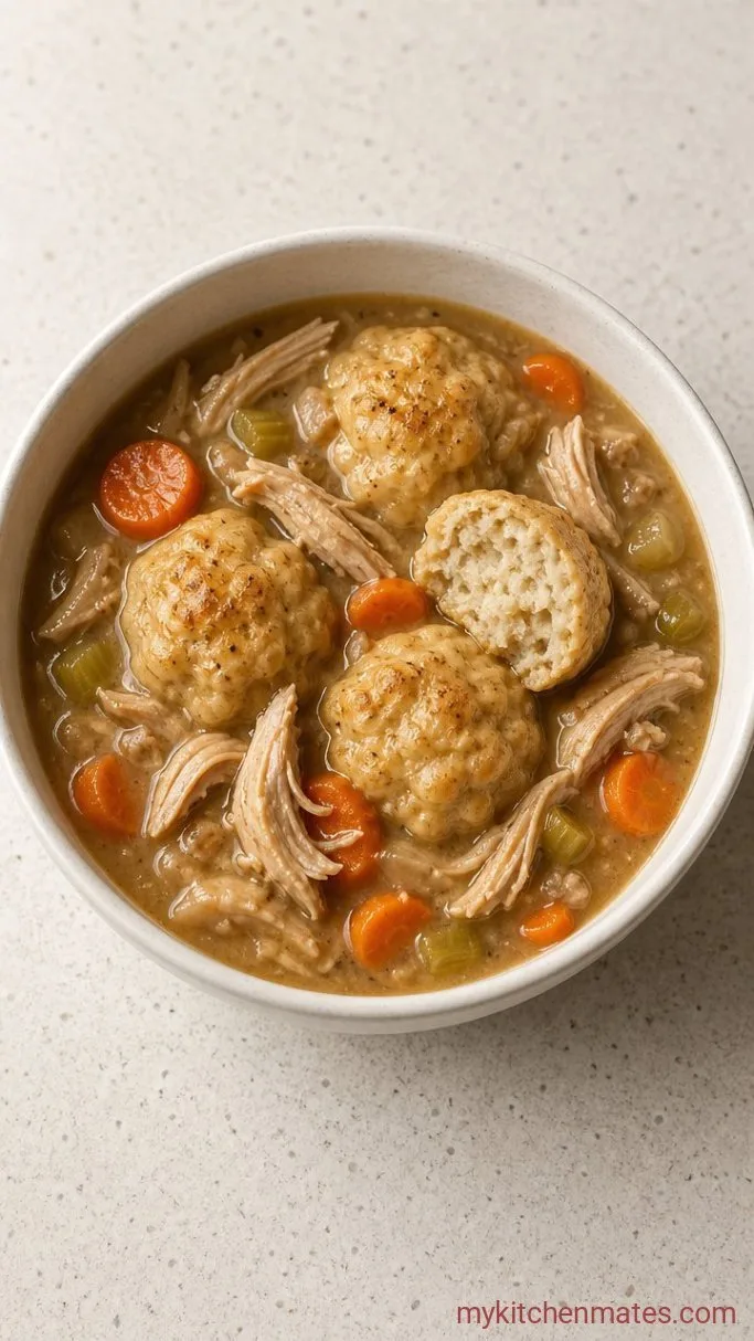 Creamy Crockpot Chicken and Dumplings (No Canned Soup) Step 5: Finish and Serve