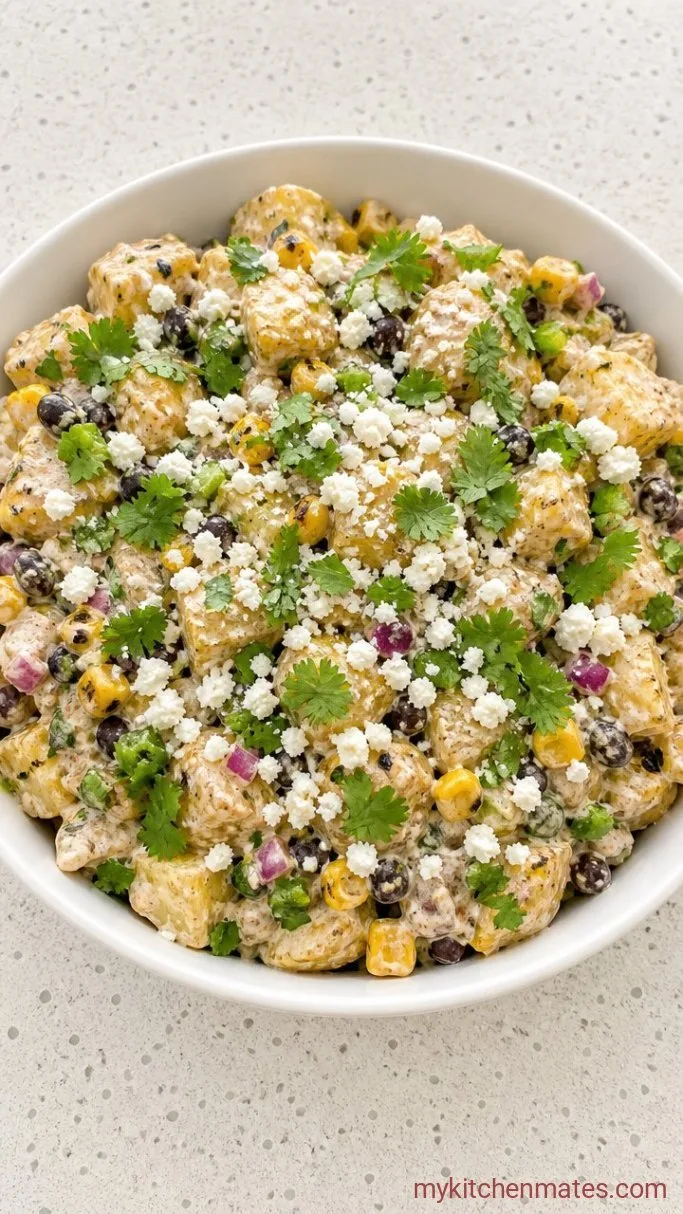 Mexican Street Corn Potato Salad Step 5: Finish and Serve