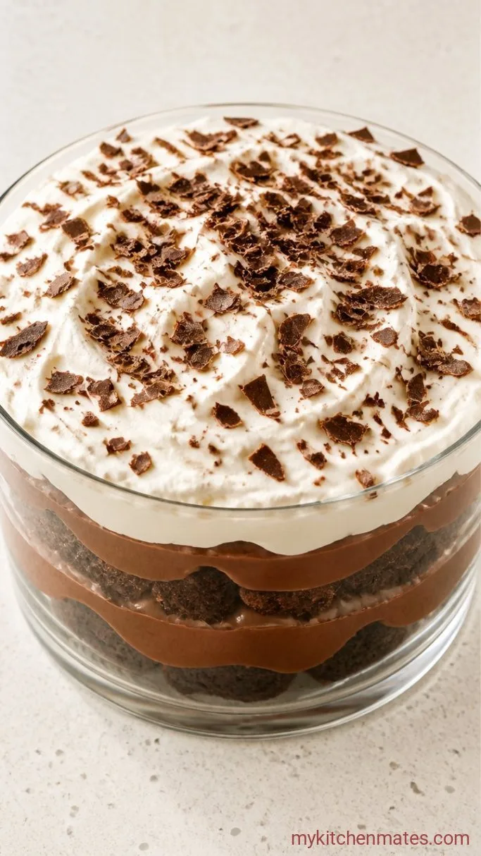 Layered Brownie Trifle Step 5: Finish the Topping and Serve