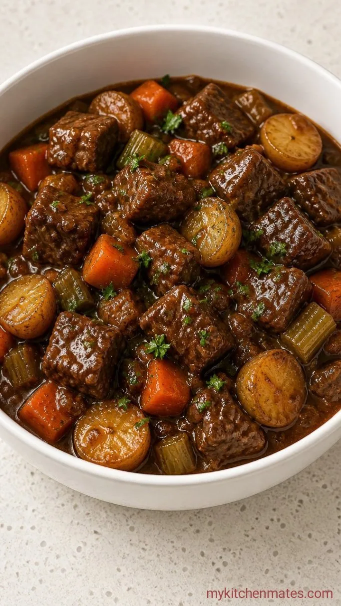 Hearty Pioneer Woman Beef Stew Step 5: Finish with a Splash and Ladle It Up