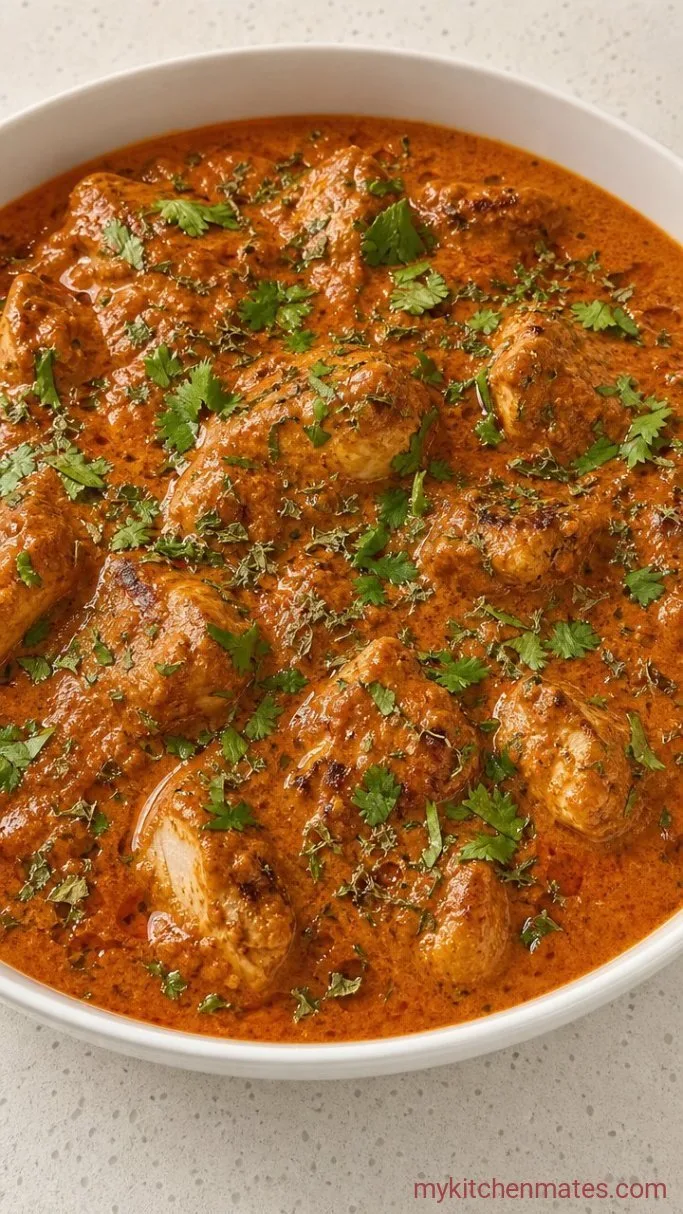 Creamy Dairy Free Butter Chicken (30 Minutes) Step 5: Finish with Fresh Herbs and Serve
