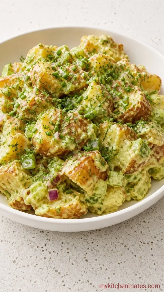 Crispy Smashed Potato Salad Step 5: Finish with Fresh Herbs and Serve