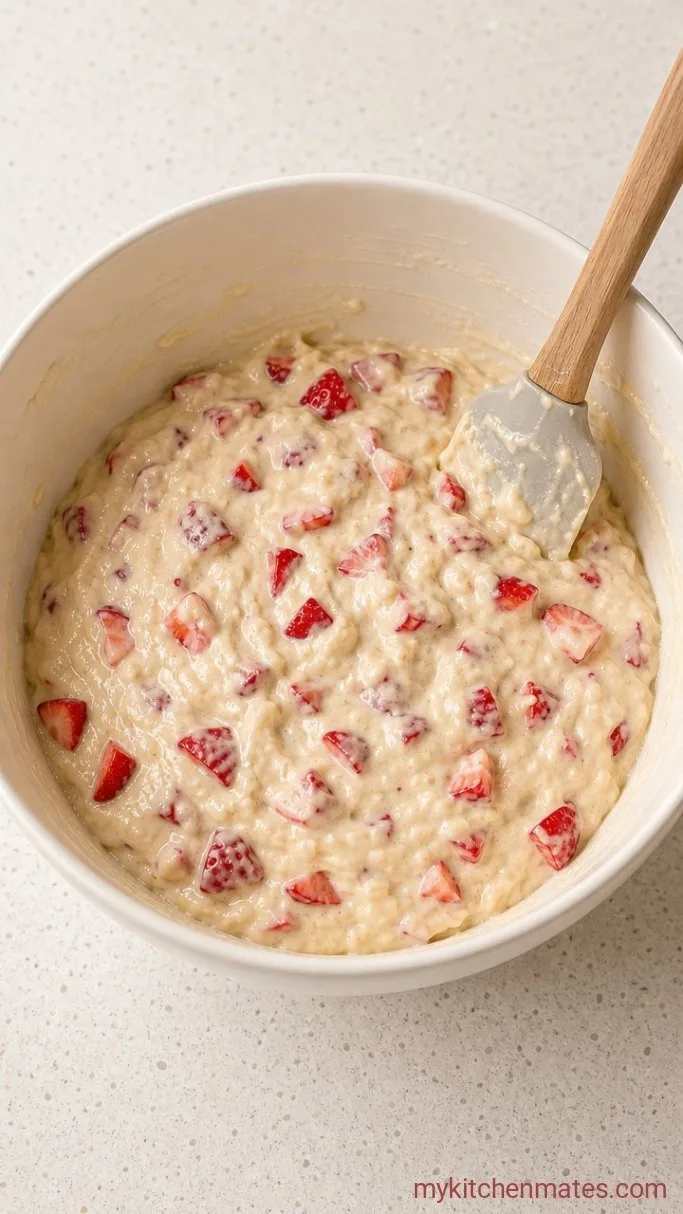 Step 5: Fold in the Strawberries