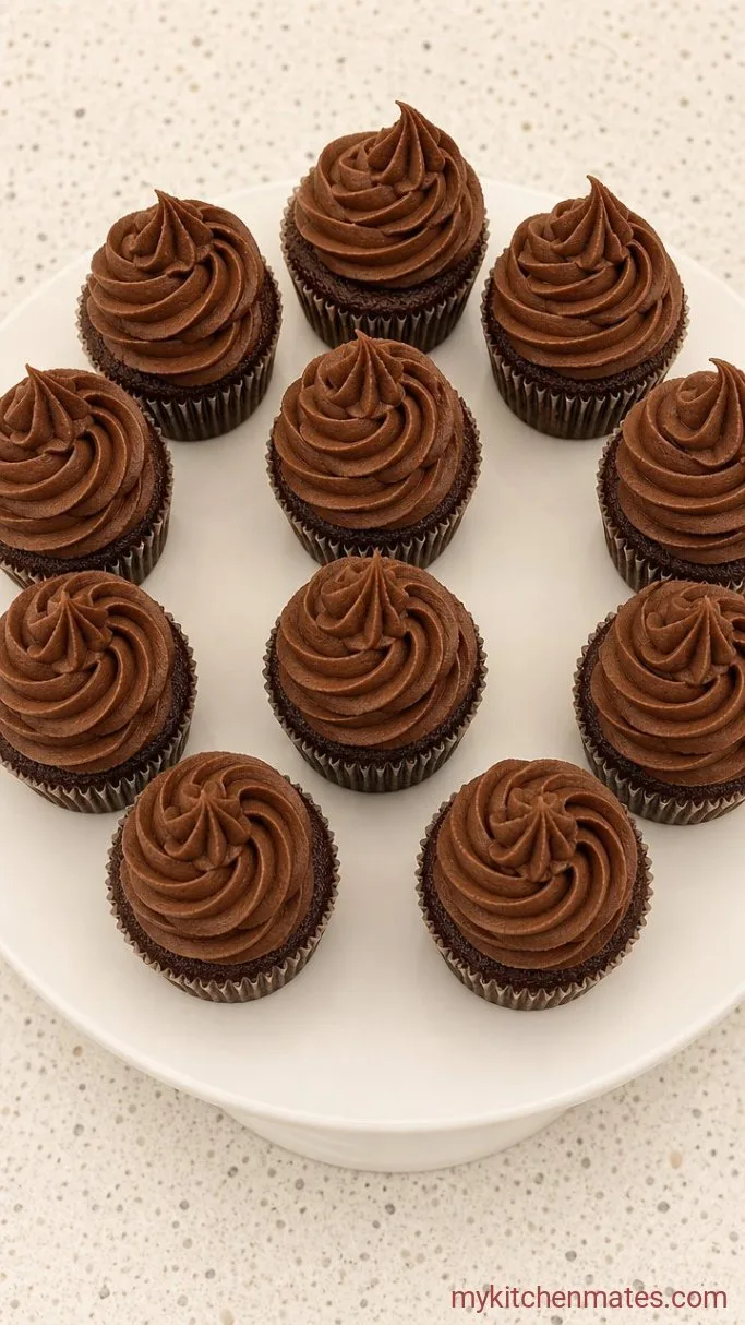 One-Bowl Vegan Chocolate Cupcakes Step 5: Frost and Serve